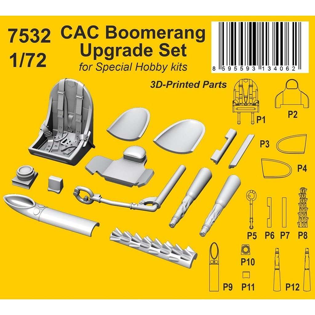 【新製品】7532 1/72 CAC ブーメラン アップグレードパーツセット (スペシャルホビー用)