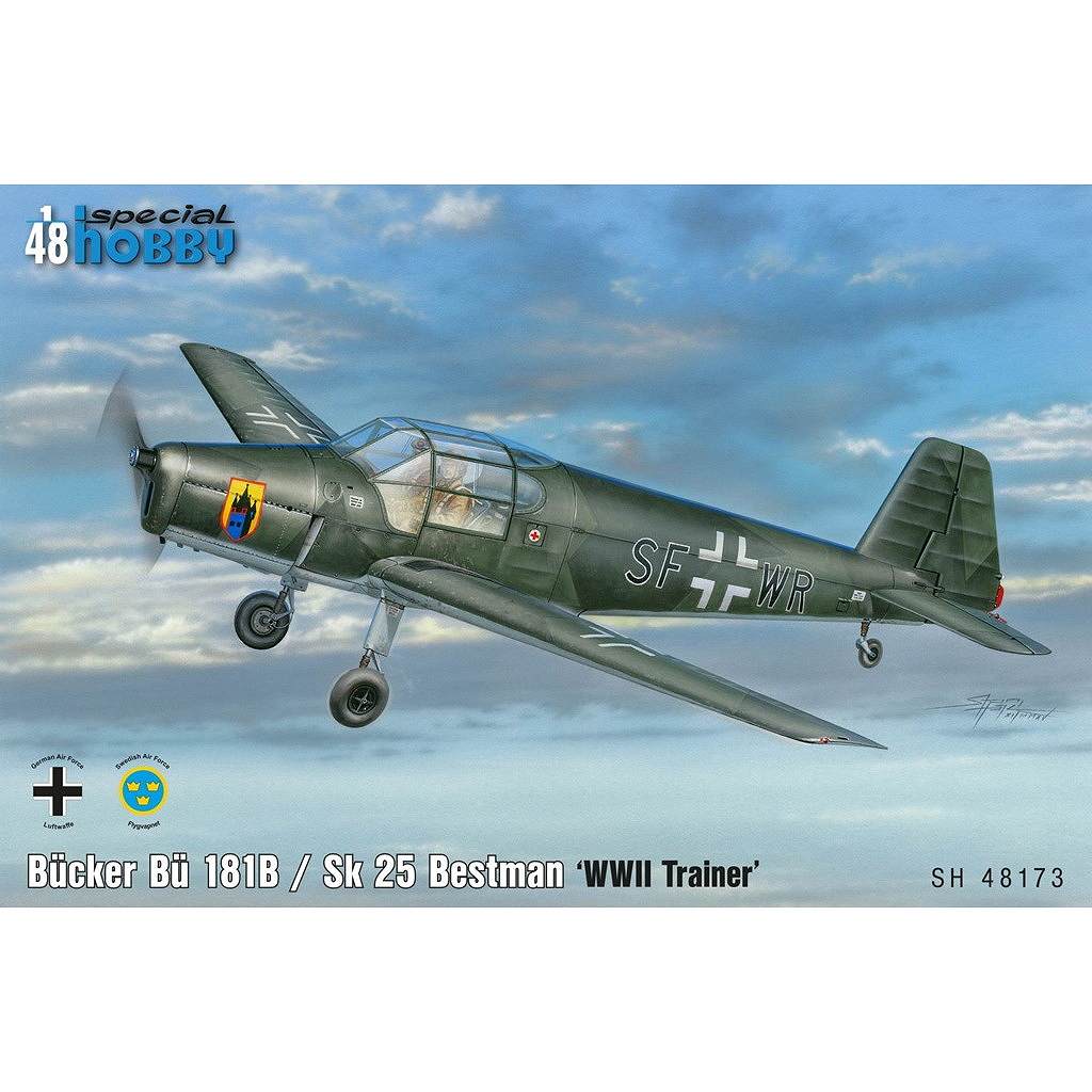 【新製品】SH48173 1/48 ビュッカー Bu181B/Sk25 ベストマン WW.II練習機