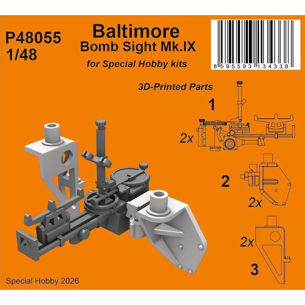 【新製品】P48055 1/48 マーティン バルティモア 爆撃照準器(2個入) (スペシャルホビー用)