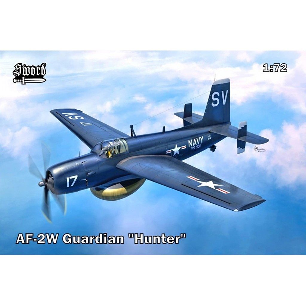 【新製品】SW72162 1/72 グラマン AF-2W ガーディアン 対潜哨戒機 