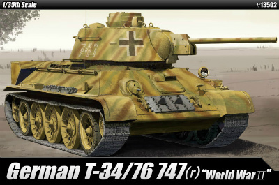 【新製品】13502)ドイツ T-34/76 747(r)