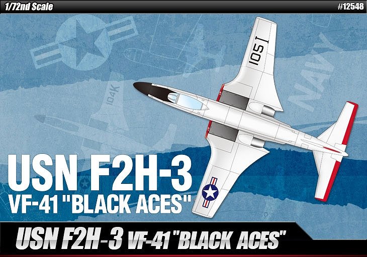 【新製品】12548)アメリカ海軍 F2H-3 バンシー VF-41 ブラックエイセス