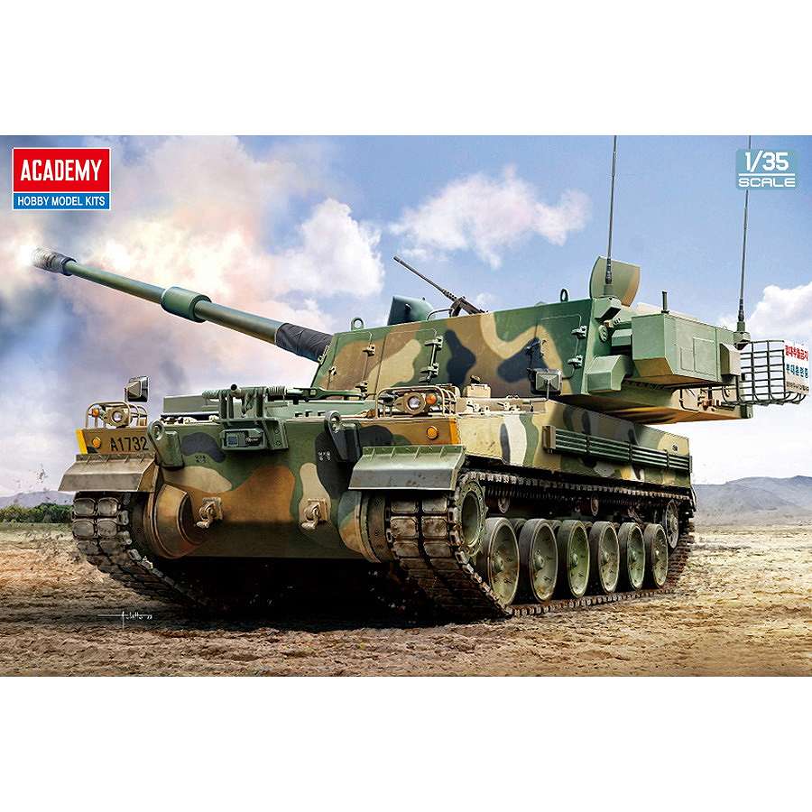 【新製品】13561 1/35 韓国陸軍 K9A1/155mm自走榴弾砲