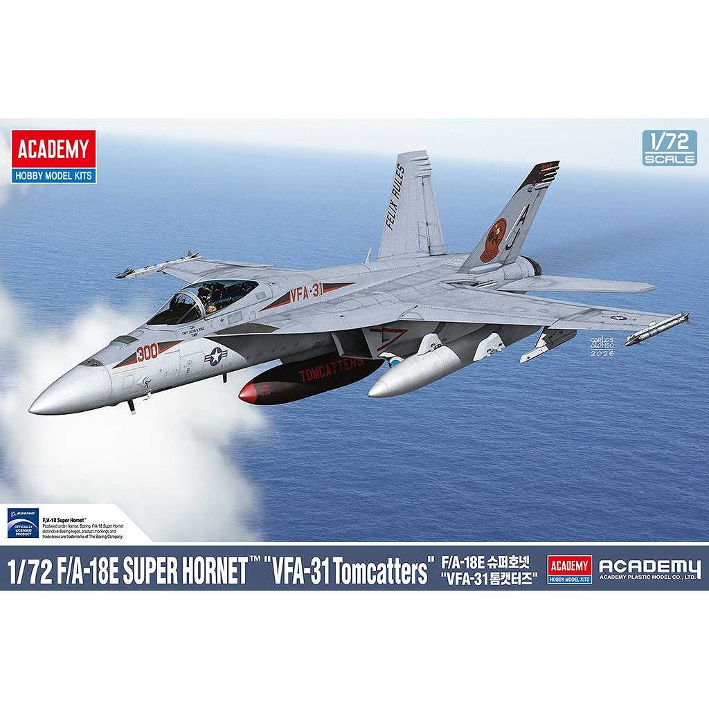 【新製品】12595 1/72 アメリカ海軍 F/A-18E スーパーホーネット VFA-31 トムキャッターズ