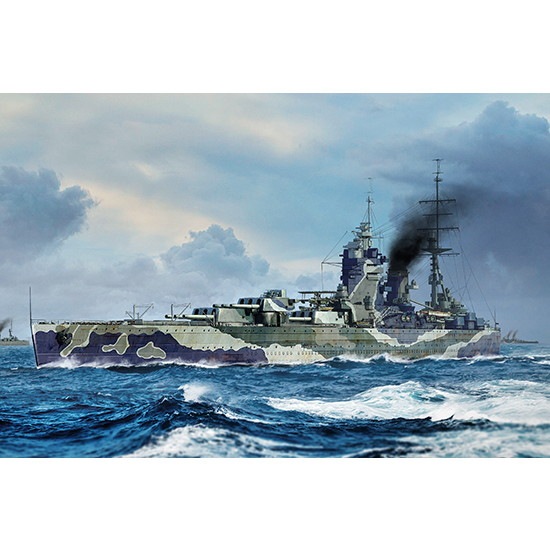 【新製品】06718 イギリス海軍戦艦 HMS ロドニー