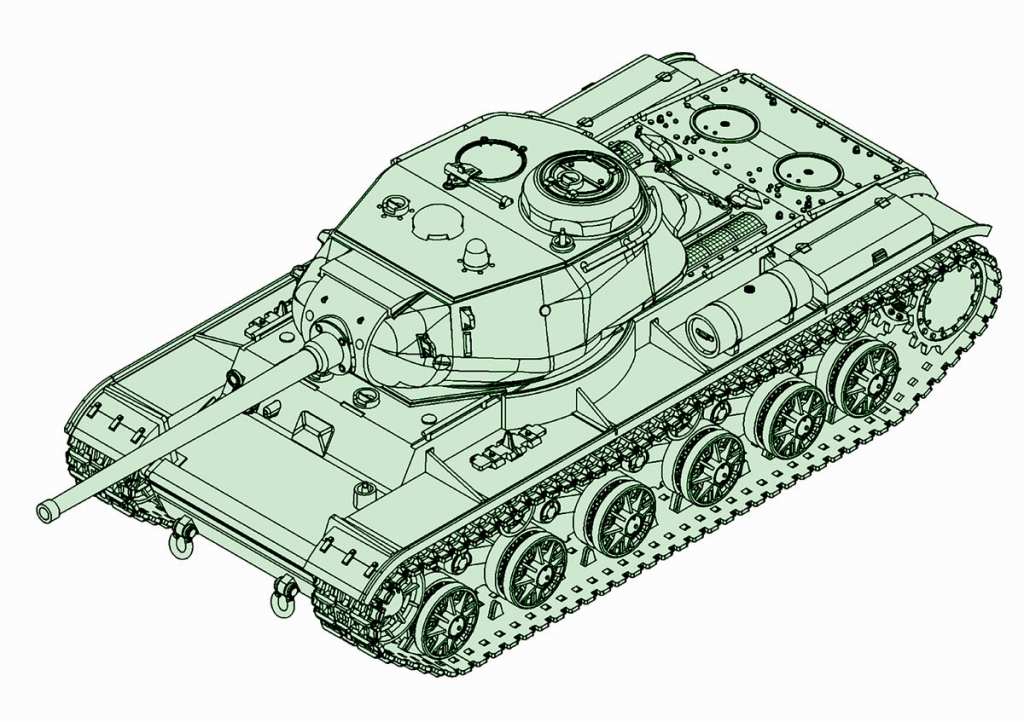 【新製品】07127)ソビエト軍 KV-85 重戦車