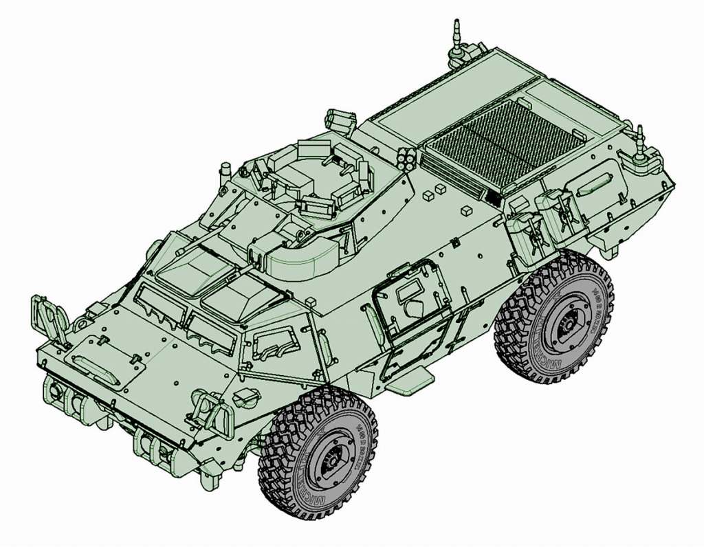 【新製品】07131)M1117 ガーディアン兵員輸送車