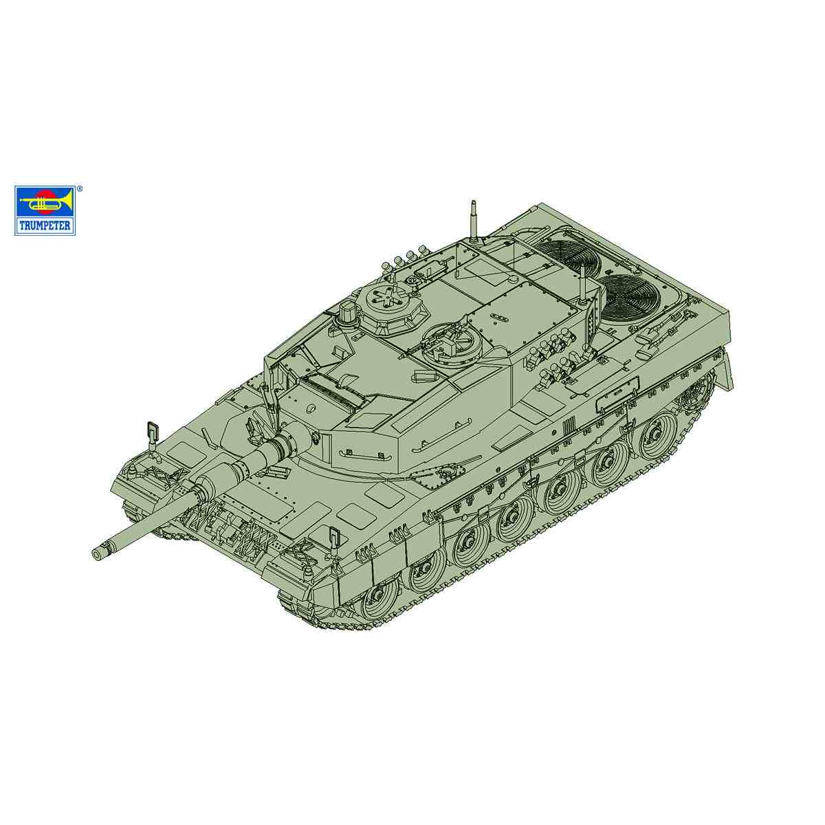 【新製品】07190 1/72 ドイツ連邦軍 レオパルド2A4 主力戦車