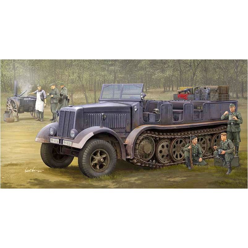 【新製品】09538 ドイツ軍 Sd.kfz.8/DB9 12ｔ重砲兵ハーフトラック