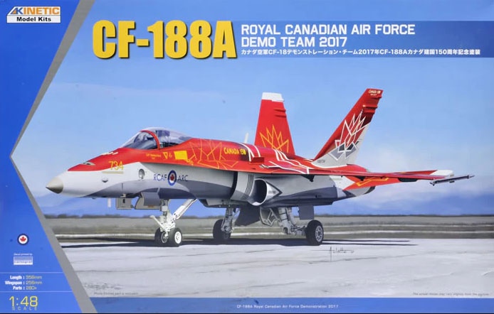 【新製品】K48070)カナダ空軍 CF-18 デモンストレーション チーム2017年 CF-188A カナダ建国150周年記念塗装