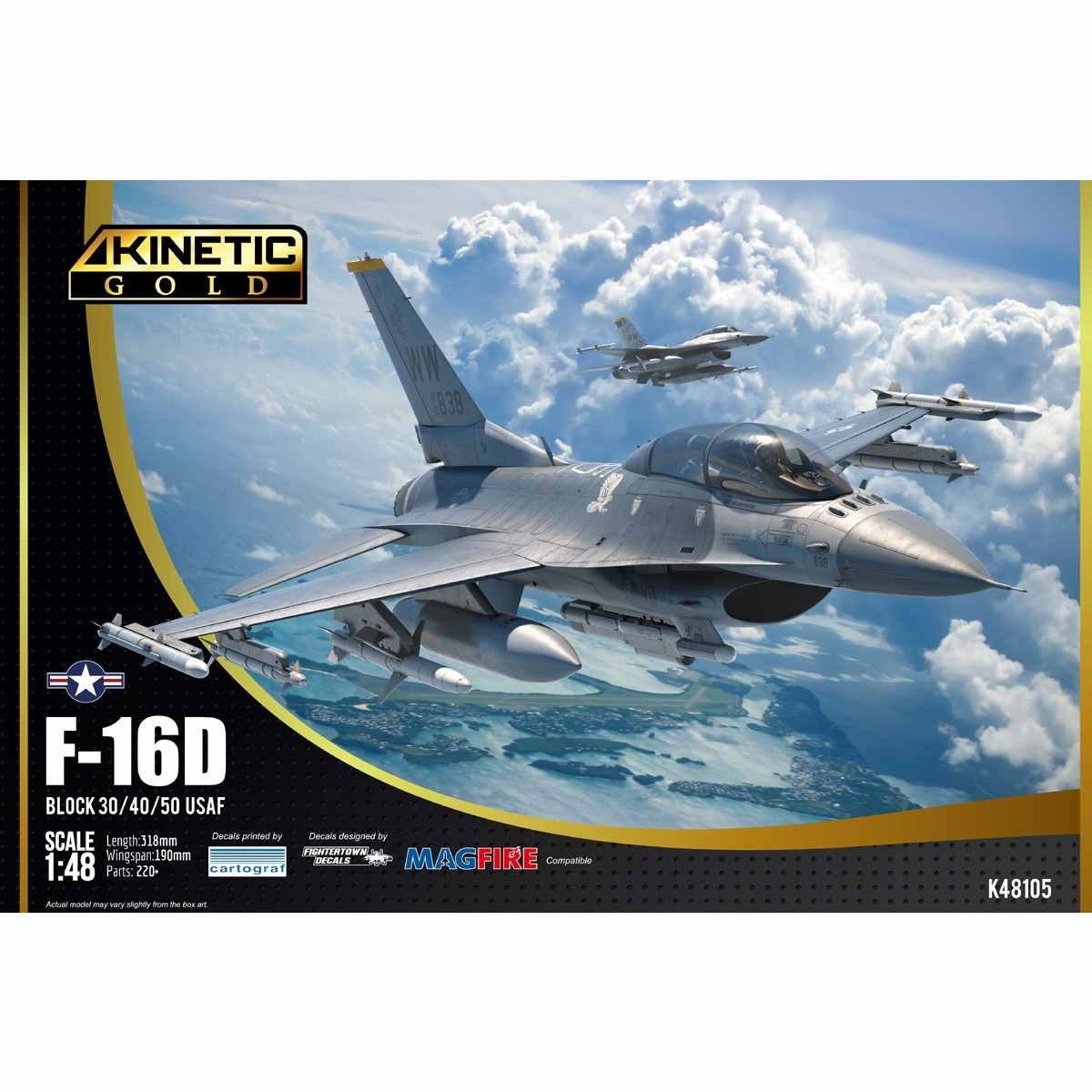 【再入荷】K48105 1/48 F-16D ブロック 30/40/50 米空軍