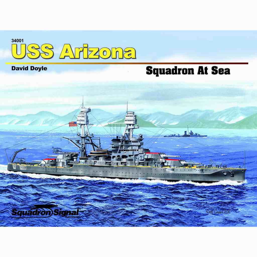 【新製品】[9780897476409] 34001)アメリカ海軍戦艦 アリゾナ Squadron At Sea