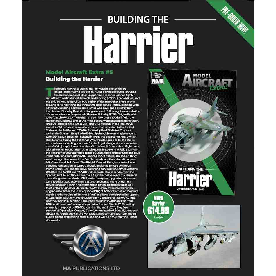 【新製品】MODEL AIRCRAFT EXTRA 5 Building the Harrier