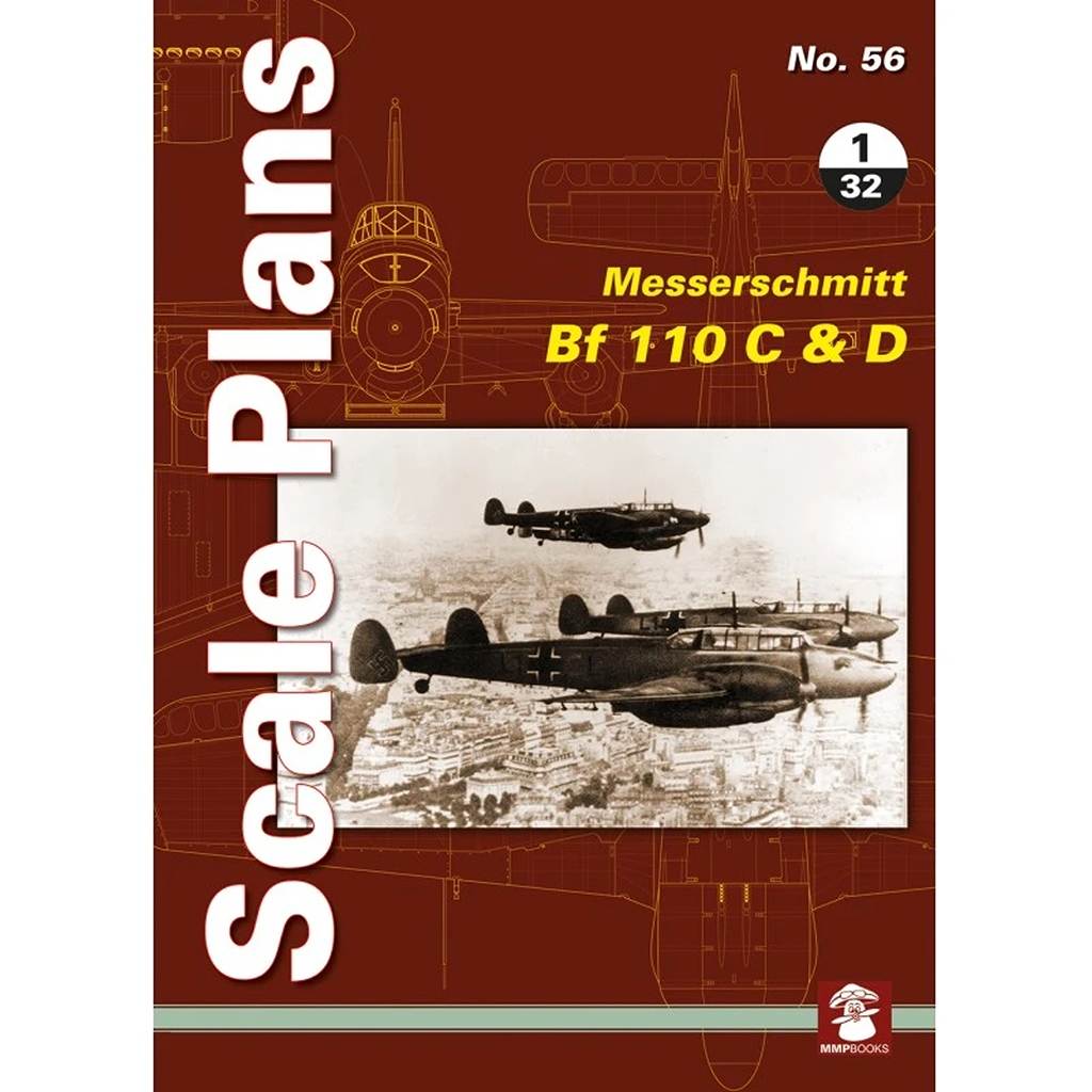 【新製品】Scale Plans No.56)メッサーシュミット Bf110C/D